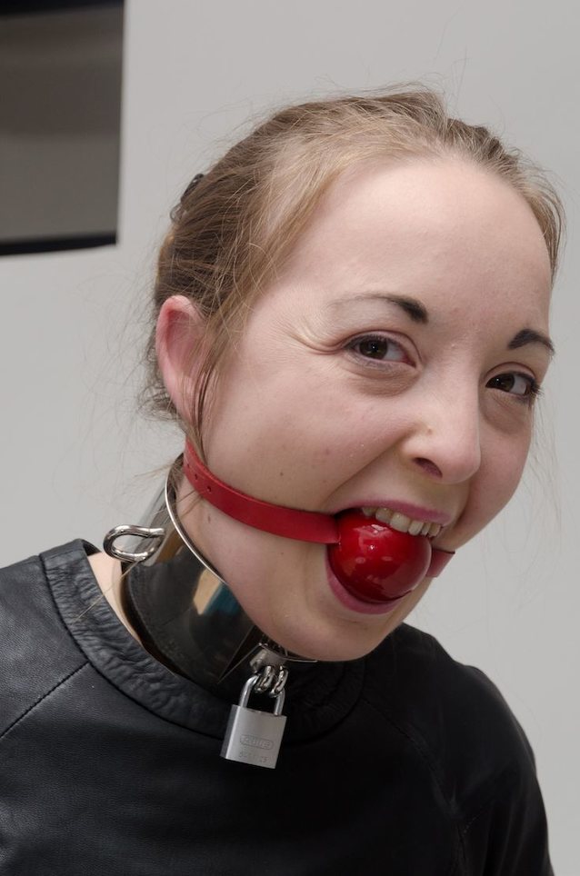 leather bondage ballgag