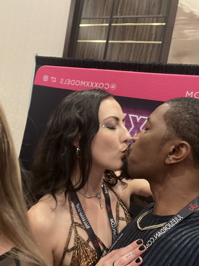 interracial, kissing, selfie