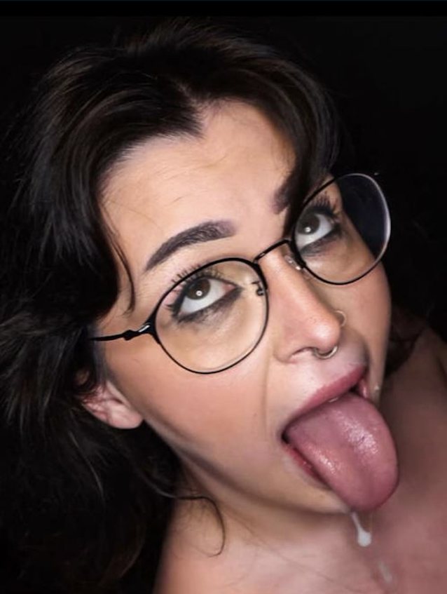 gloryhole, cuminmouth, glasses