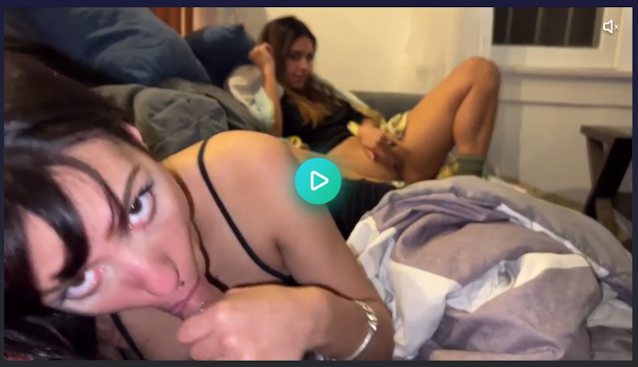 blowjob, dark hair, watching, exhibitionist, couch