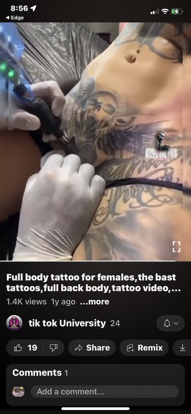 tattoo pubic blonde