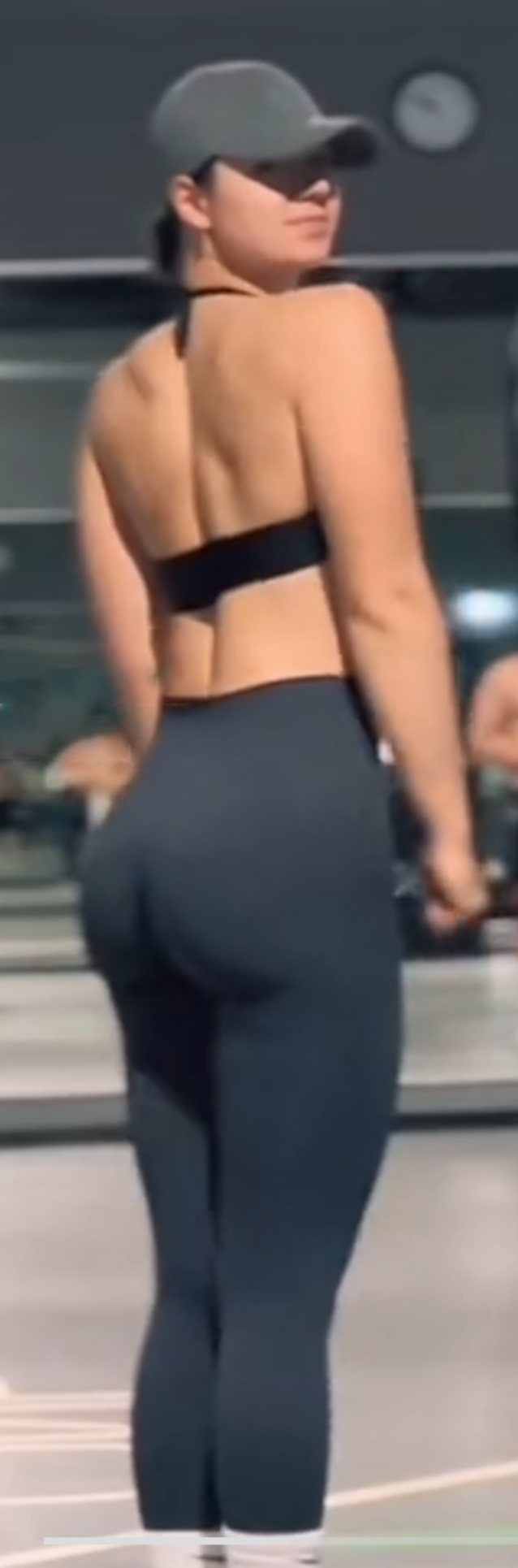 fit girl, ass, big ass, gym girl, darkhair