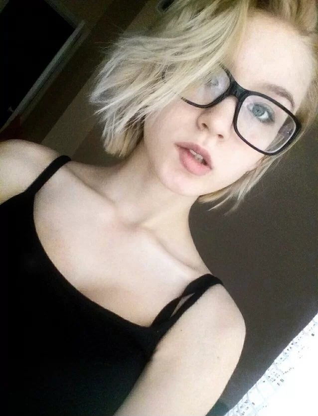blonde sexy glasses