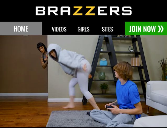 big tits, threesome, brazzers