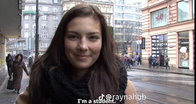 dark hair, public, young smile