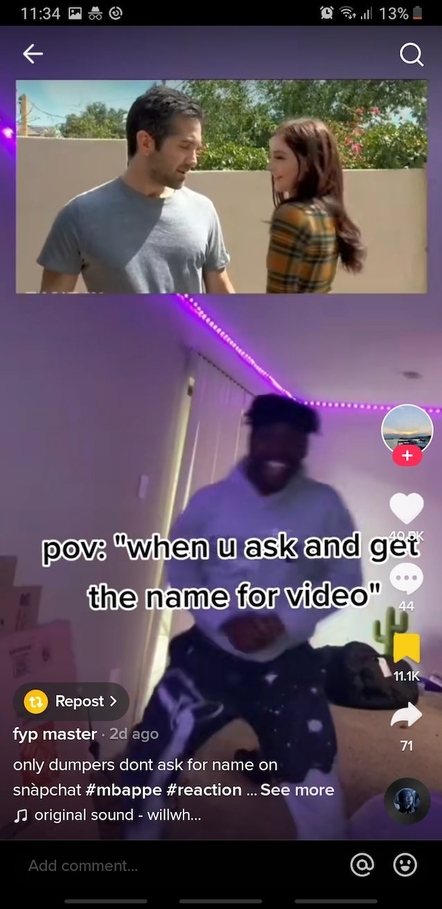 teen, skirt, brunette, tiktok, meme