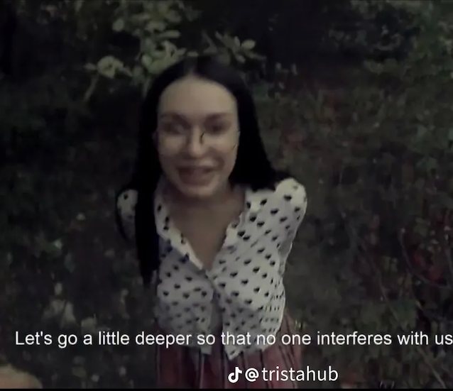 dark hair, small tits, tiktok