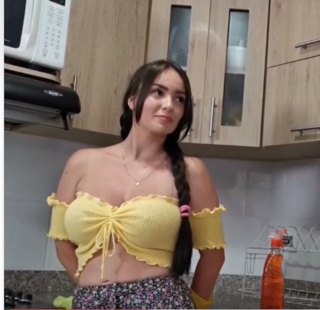 kitchen, spanish, big tits