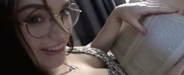 glasses, bed, book