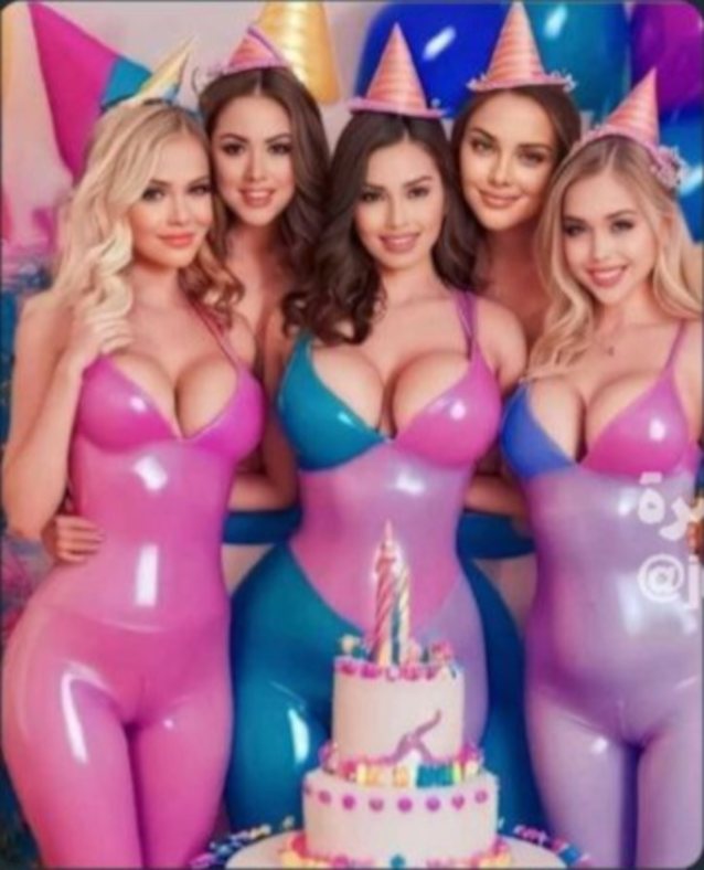 latex, birthday, babe, blonde, big tits