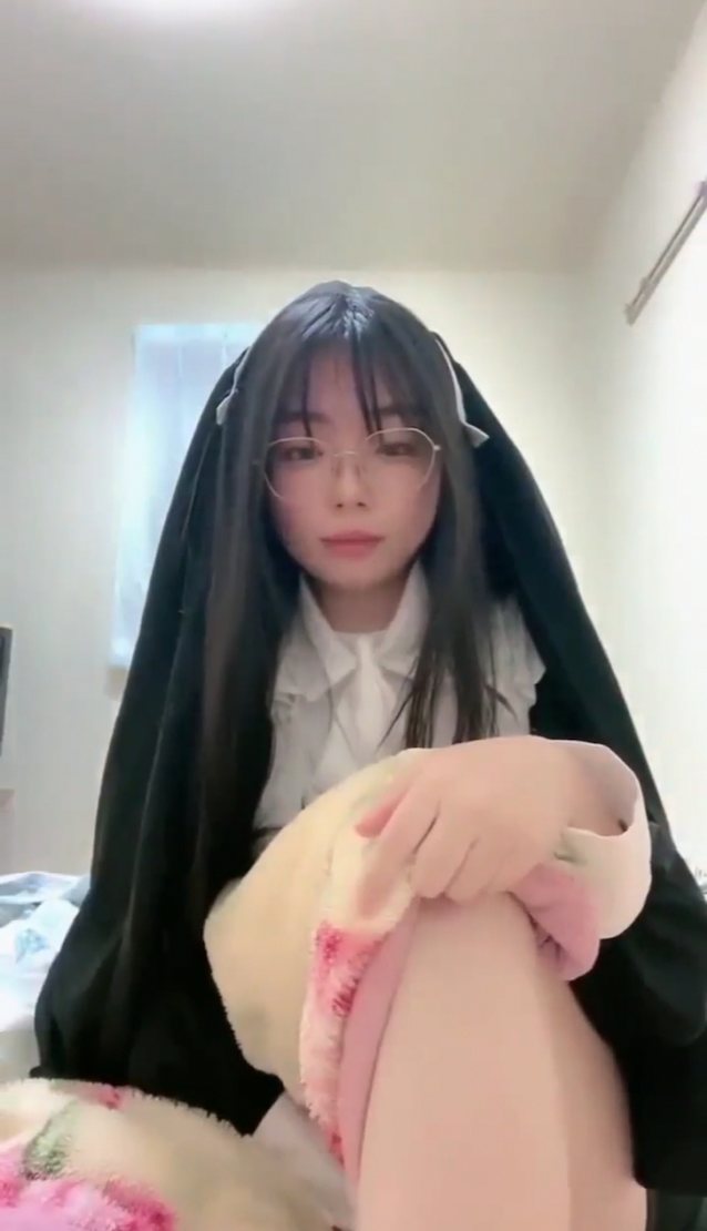 glasses, asian, cosplayer, nun