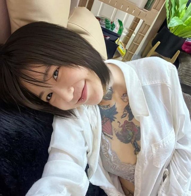 model, tattoo, hot, asian, boobs