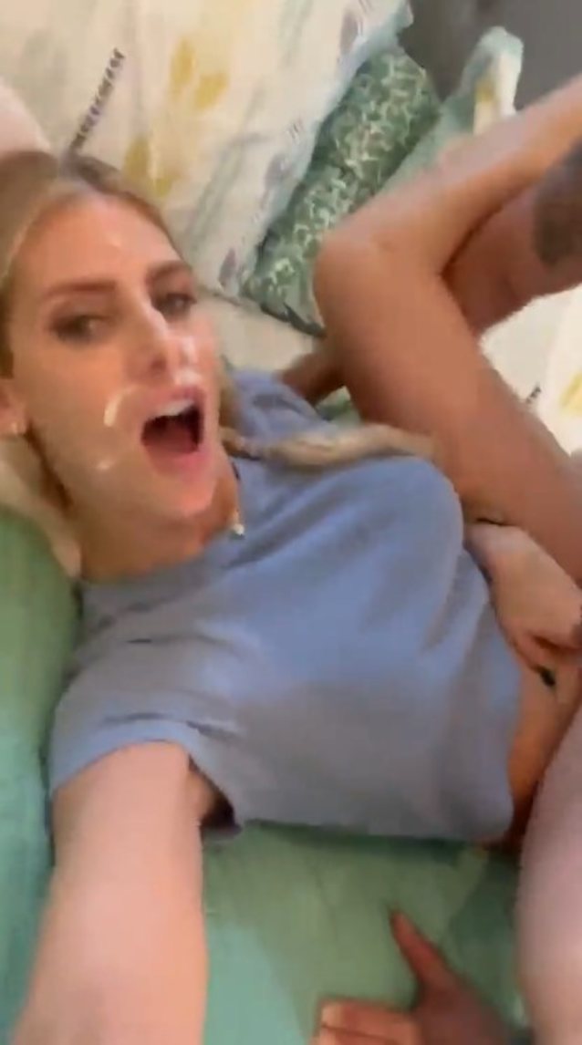 blonde, cum on face, amatuer