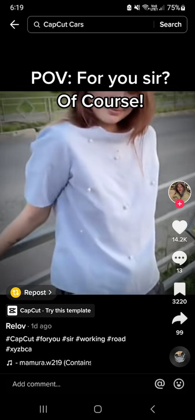 tiktok outside hot