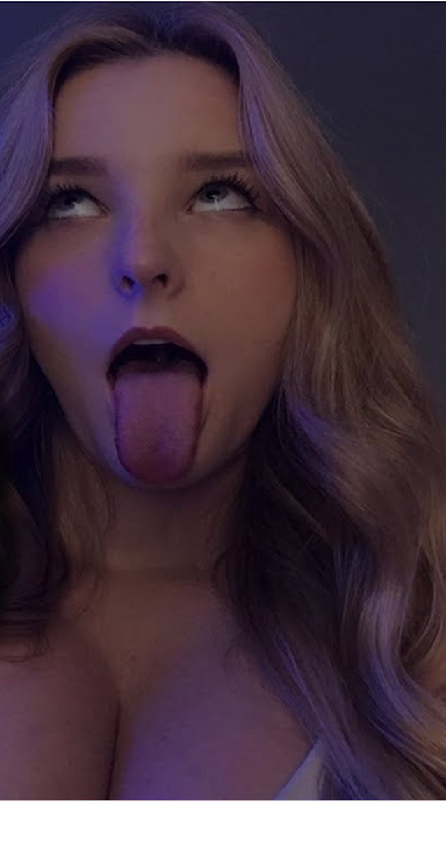 blonde, big tits, ahegao, teen, tongue