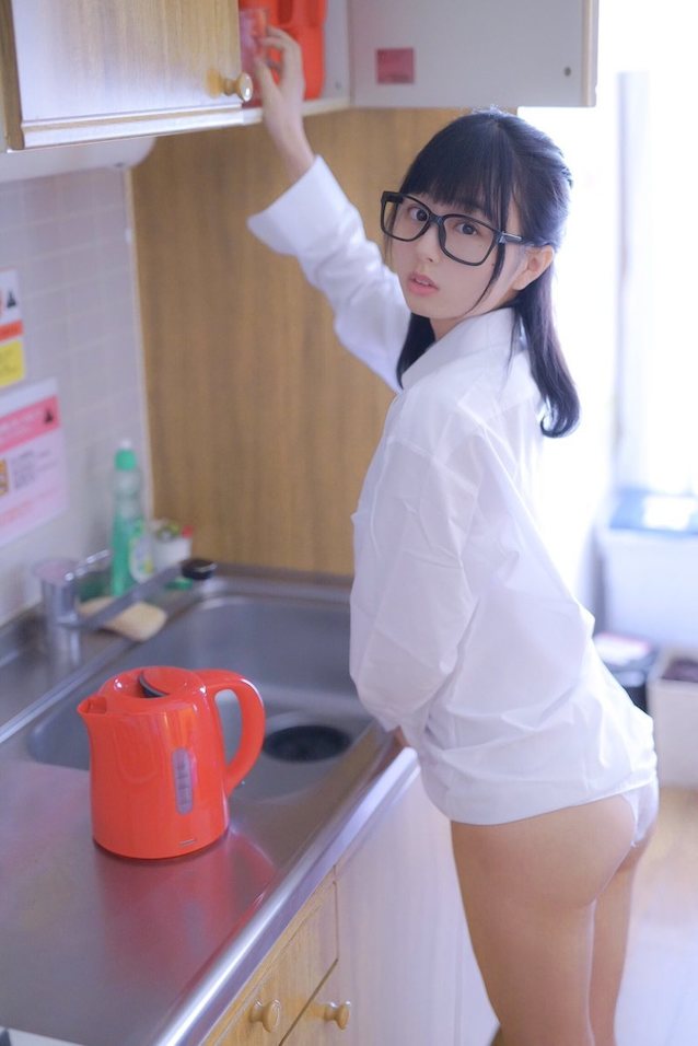 asian, cute, glasses, twitter, panties