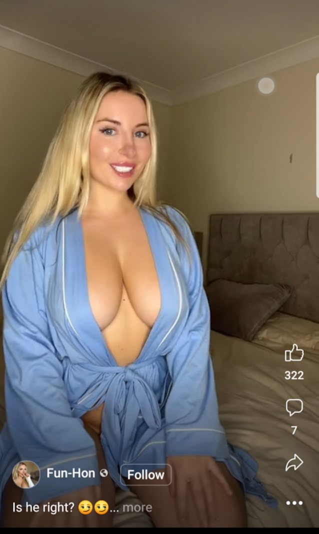 blonde big tits white