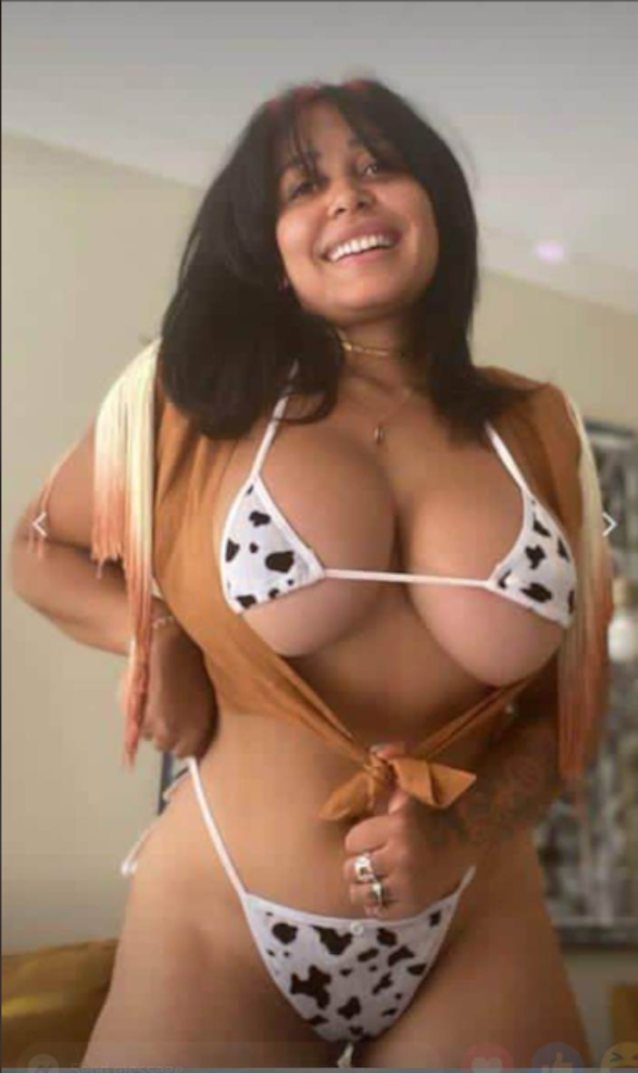 big boobs, huge tits, cow print, indian, thick