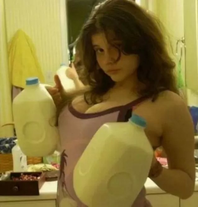 milk big breasts teen