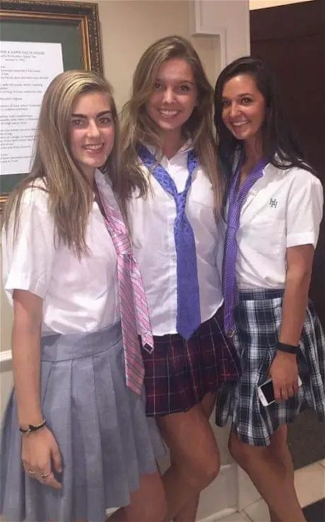 teens, hot, plaidskirt, schoolgirl, threesome