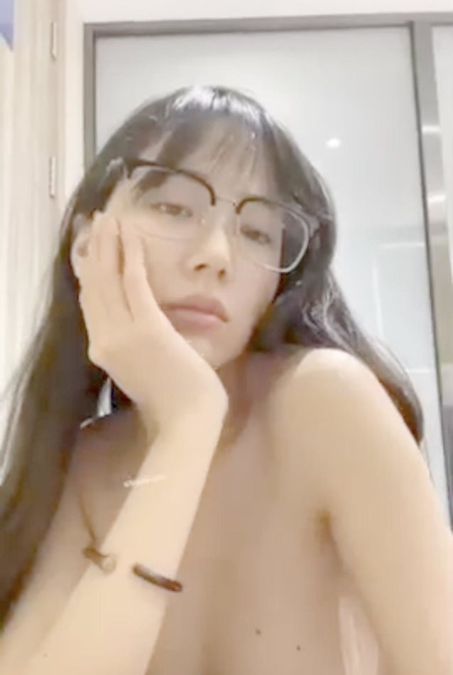 glasses, no clothes, asian