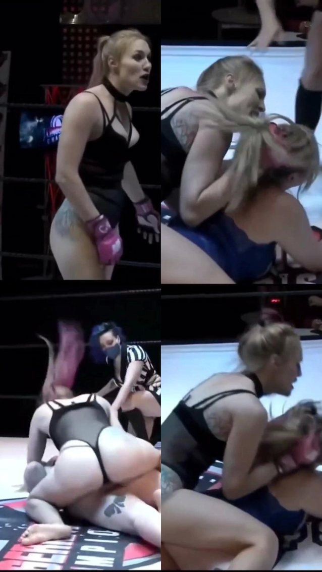 pink hair, big ass, white, mma, tattoo