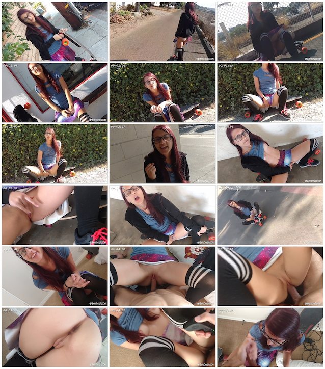 amber sonata, public flashing, skateboard, masturbating, public fucking