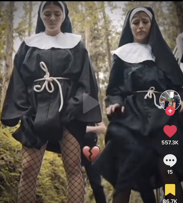 nun outside sexy