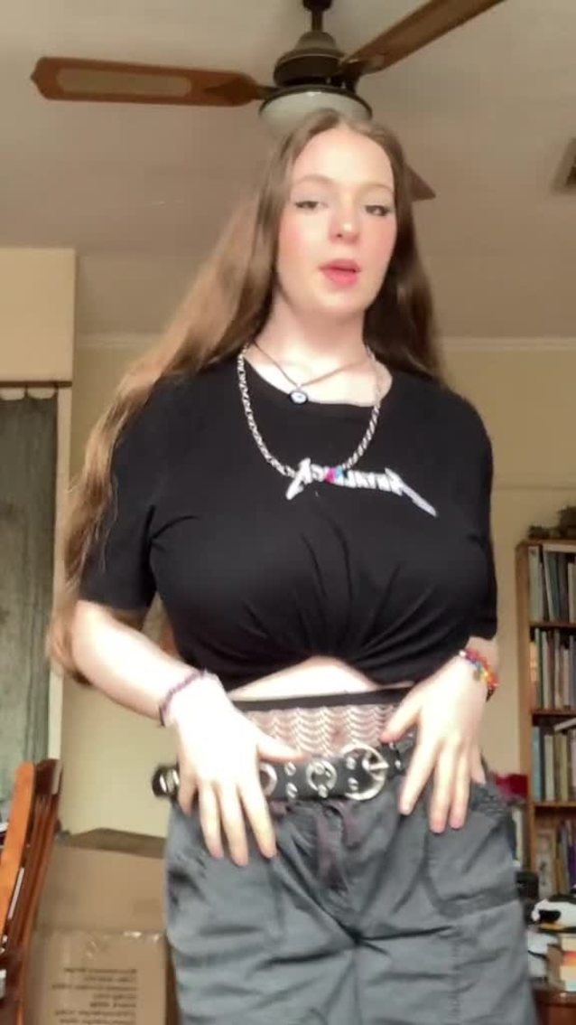 big boobs, teen, tiktok