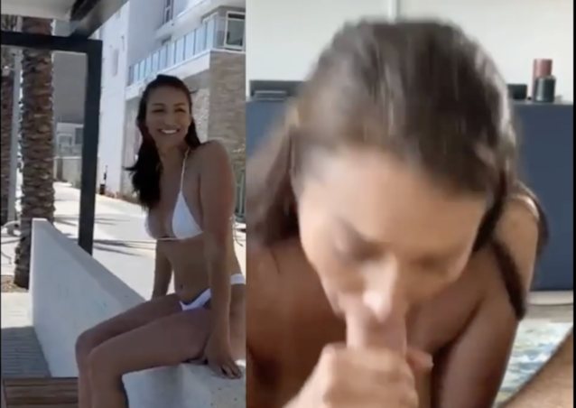 white bikini tit fuck boob job