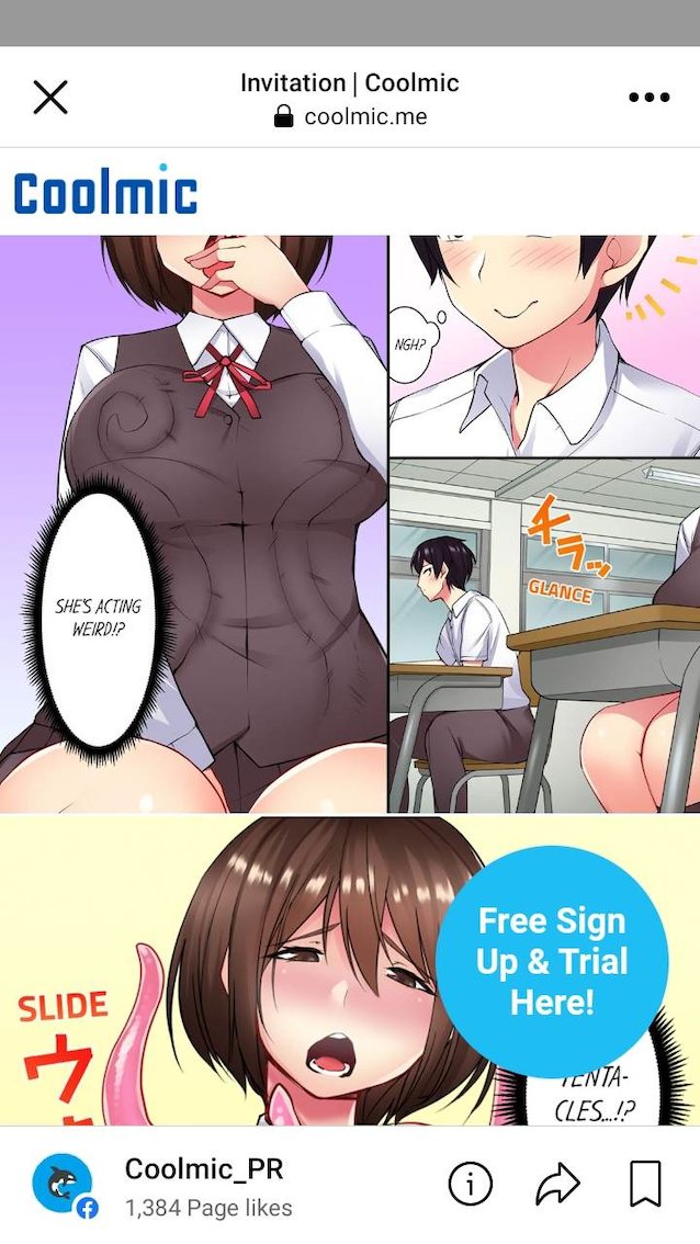 hentai comic, coolmic, tentacle