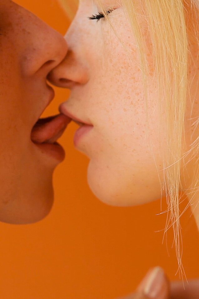 kissing, lesbians, redhead, beauty, love