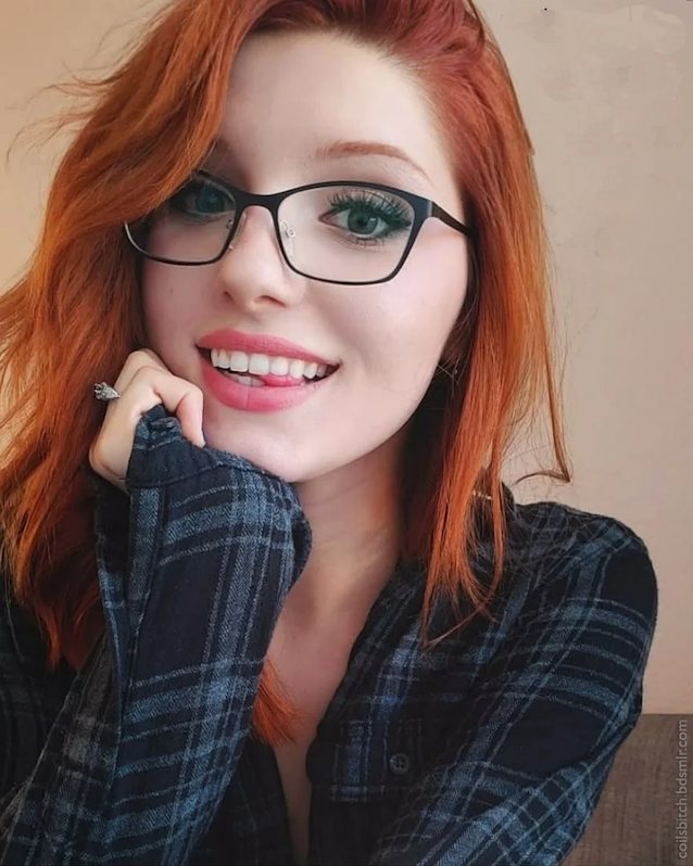 teen, orange, glasses