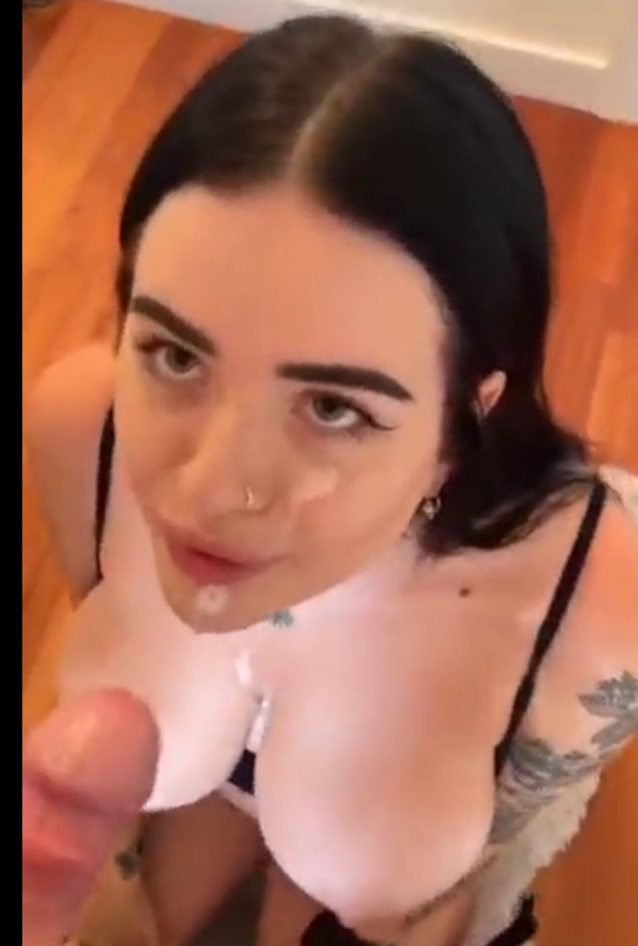 tattooed cumshot white