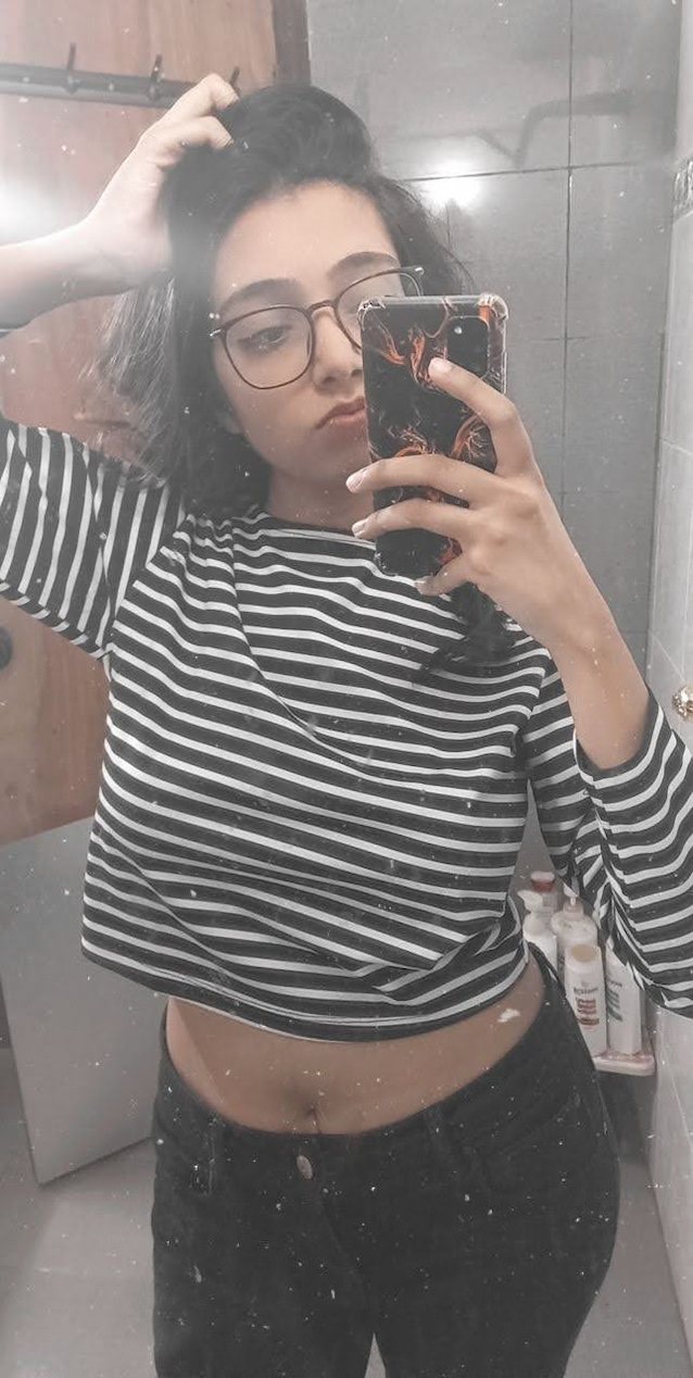glasses, big tits, boobs, selfie, mirror