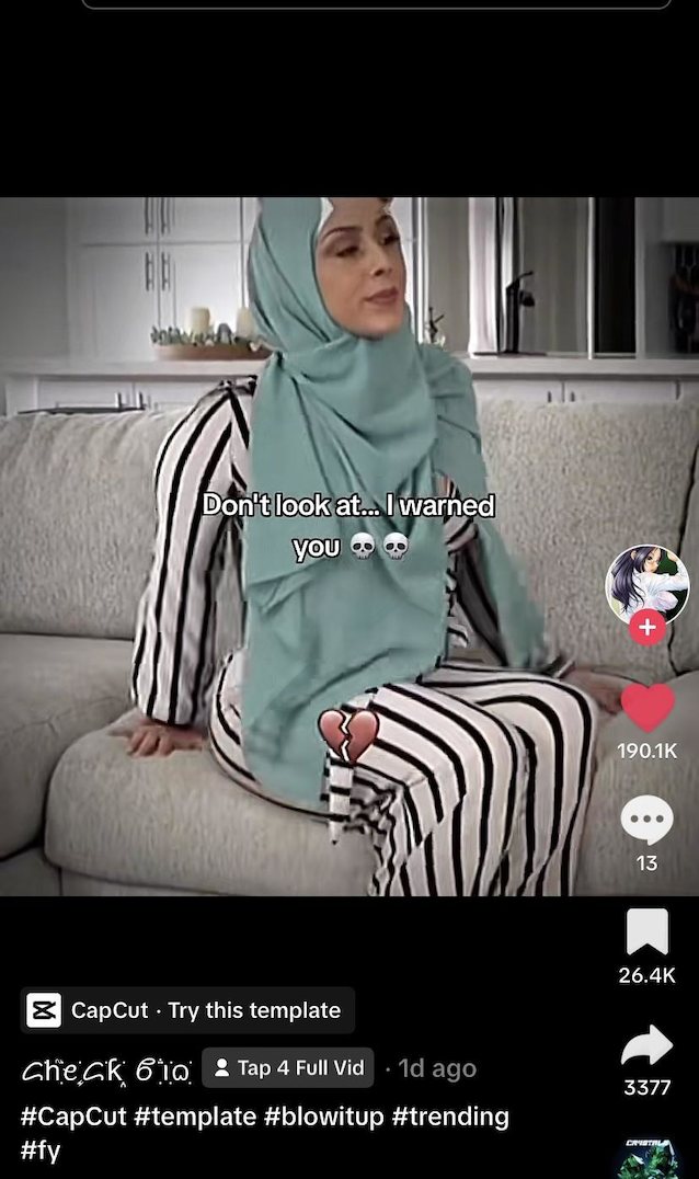 horny, hijab, masturbate, tik tok, big tits