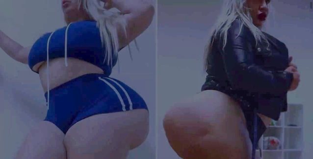 blonde, big ass, big booty, shorts