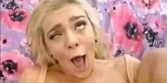 blonde, ahegao, teasing, teen