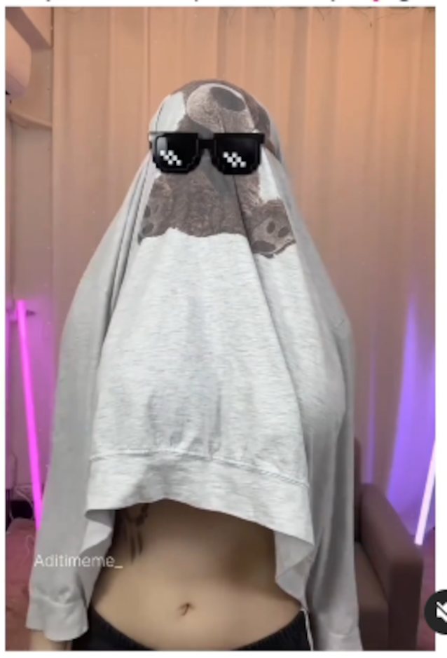 big tits, goggles, tiktok