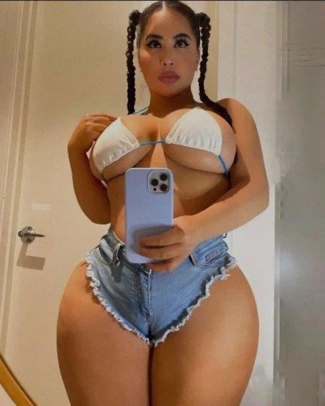 latina, big tits, big ass, thick, pigtails