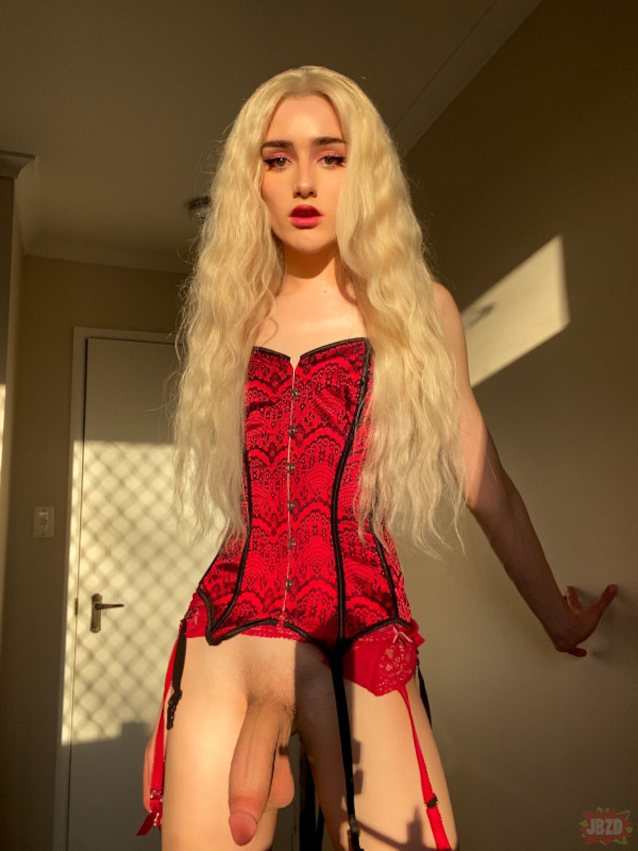 blonde trans cute