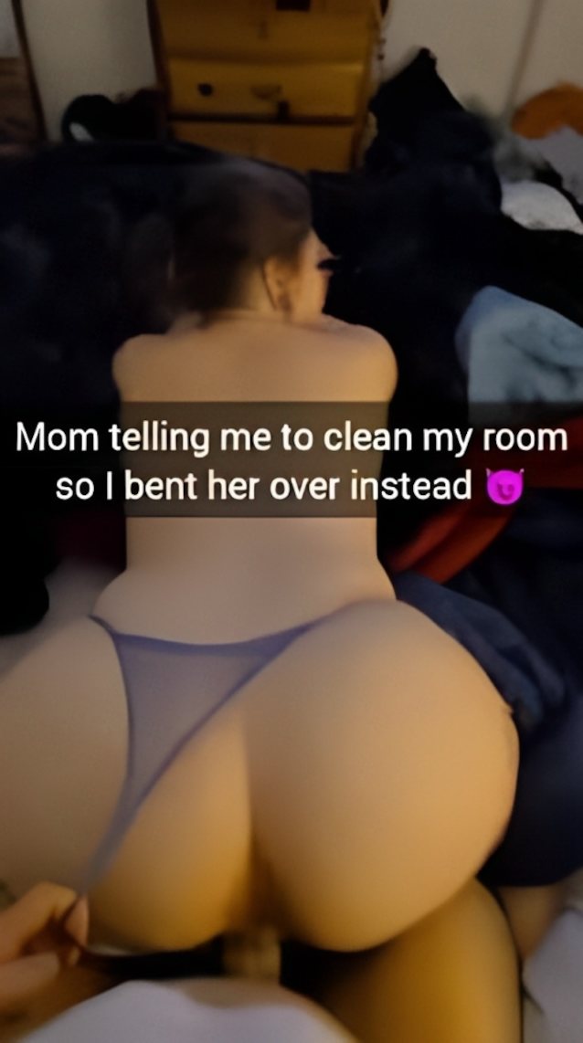 mom, son, thick, caption, video