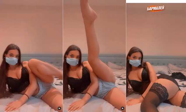 camgirl, tiktok, onlyfans, spread legs, pajamas