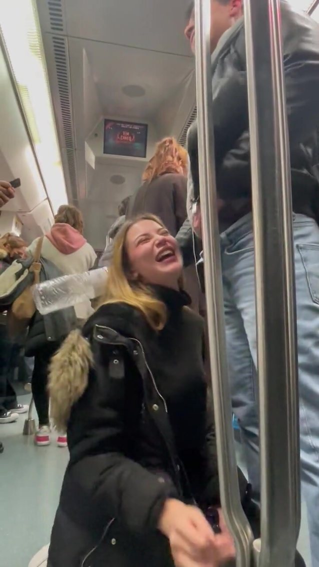 amateur, blowjob, public, train