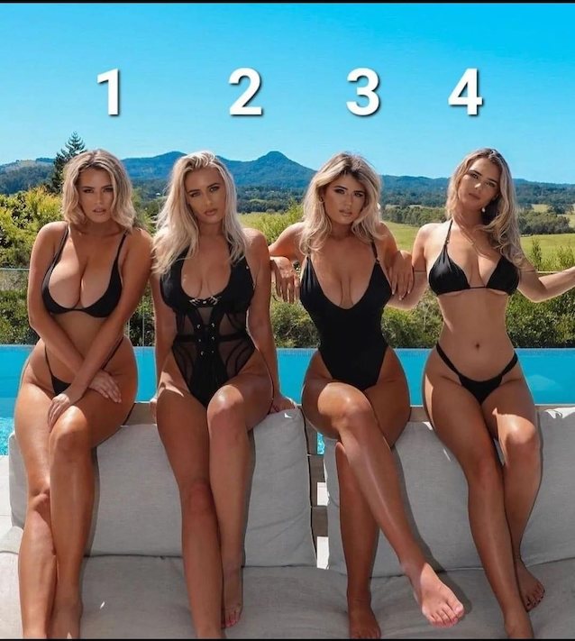 blondes foursome bathing suits