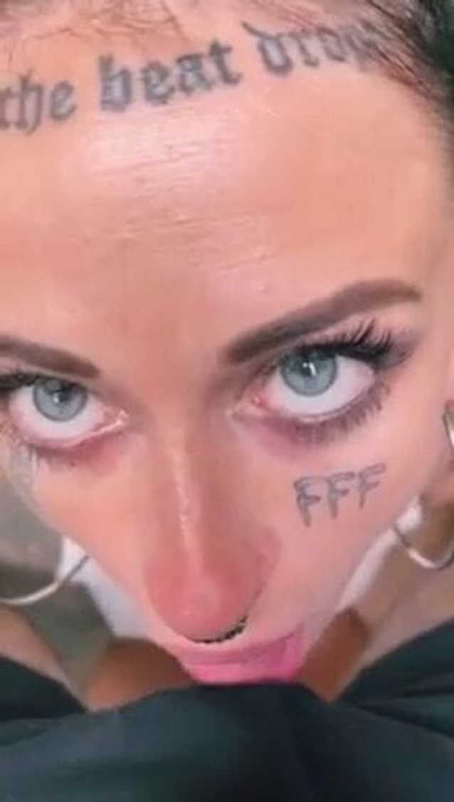 tatto blowjob suck