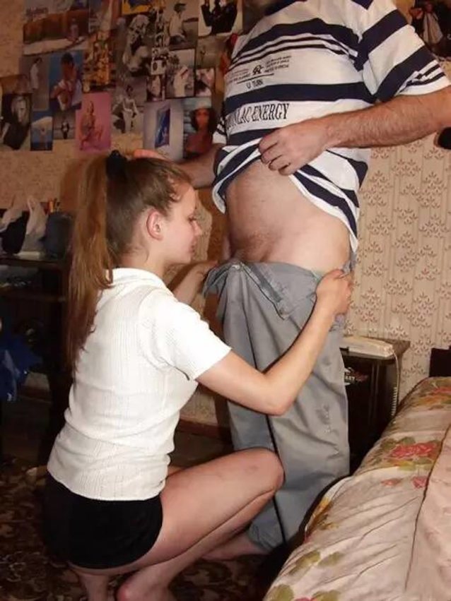 brunette blowjob long hair