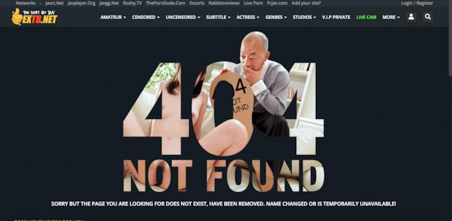 japanese jav error page