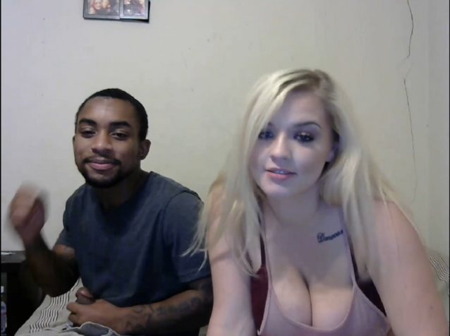 camgirl, busty, interracial couple, hot, cam