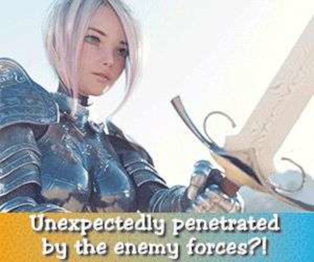 blonde, iron sword, iron armor, short hair, ads